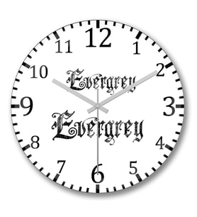 Evergrey Duvar Saati Bombeli Gercek Cam