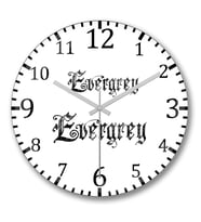 Evergrey Duvar Saati Bombeli Gercek Cam