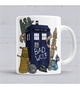 Doctor Who Tardis Kupa Bardak Porselen