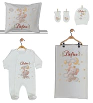 Pia Baby Gl 1913-02 İsme Özel Beşli Tulum Set