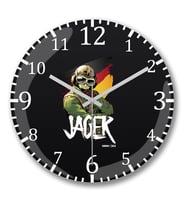 Jager Duvar Saati Bombeli Gercek Cam