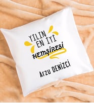 Yılın En İyi Hemşiresi Tasarımlı Hemşireye Hediye Hemşire Yastık