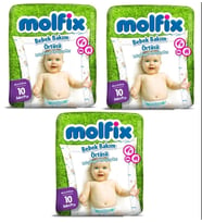 Molfix Bebek Bakım Alt Açma Örtüsü 3 Lü Set 30 Adet (3Pk*10)