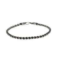 El İşçiliği Örgü Tasarım Oval Form 1000 Ayar Gümüş Kazaz Unisex Bileklik