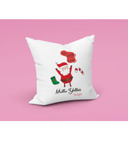 Mutlu Yıllar Noel Baba Yastığı Kişiye Özel