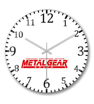 Metal Gear Solid Duvar Saati Bombeli Gercek Cam