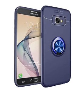 Microsonic Samsung Galaxy J7 Prime 2 Kılıf Kickstand Ring Holder Lacivert