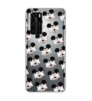 Mickey Tasarımlı Süper Şeffaf Silikon Telefon Kılıfı Huawei P40