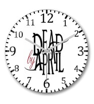Dead By April Duvar Saati Bombeli Gercek Cam