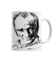 Atatürk İmzalı Kupa Bardak Porselen