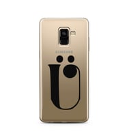 Samsung A8 Plus Harf Tasarımlı Telefon Kılıfı Ü-Harfi 