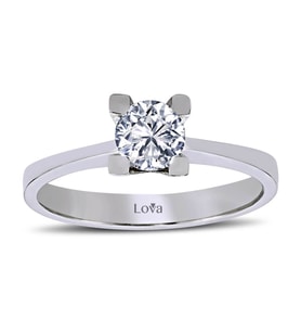 Lova E Renk 0,59 Karat Pırlanta Tektaş Yüzük - 1040063