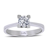 Lova E Renk 0,59 Karat Pırlanta Tektaş Yüzük - 1040063