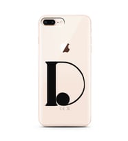 Iphone 8 Plus Harf Tasarımlı Telefon Kılıfı D-Harfi 