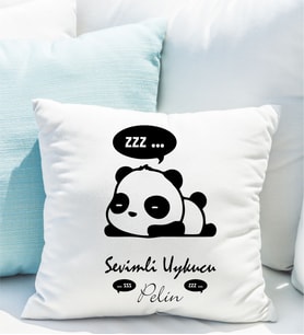Kişiye Özel Uykucu Panda Yastığı