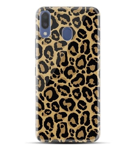 Kılıfland Samsung Galaxy M20 Kılıf Silikon Resimli Kapak Leopar Patterny Stok 877