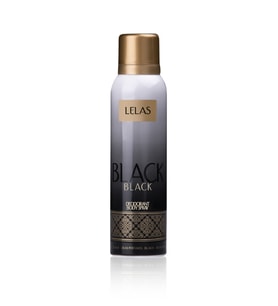 LELAS Black Unisex Deodorant 150 ML – Oryantal Çiçeksi Parfümlü Koku Spreyi – 1141