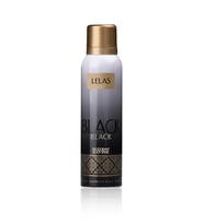 LELAS Black Unisex Deodorant 150 ML – Oryantal Çiçeksi Parfümlü Koku Spreyi – 1141