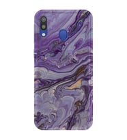 Kılıfland Samsung Galaxy A20 Kılıf Silikon Resimli Kapak Abstract Purple Stok 1070