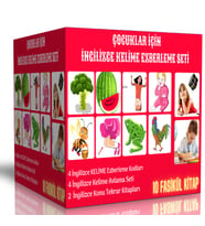 Çocuklar İçin İngilizce Kelime Ezberleme Seti (10 Fasikül Kitap)