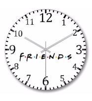 Friends    Duvar  Saati Bombeli Gercek    Cam
