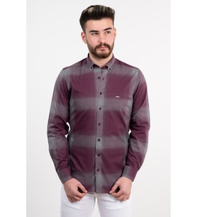 Dorss Slimfit Gömlek (Bordo)