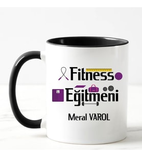 Fitness Eğitmenine Kupa Bardağı Siyah