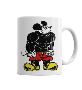 Miki Fare Mickey Fitness Kupa Bardak Porselen