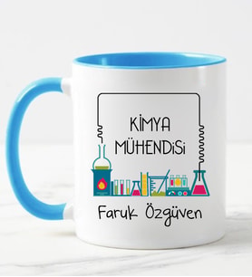 Kimya Mühendisi Kupa Bardağı Mavi