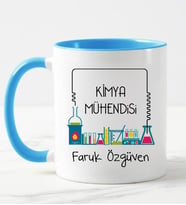 Kimya Mühendisi Kupa Bardağı Mavi