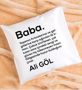 Babalar Günü Hediyesi Baba Yastık