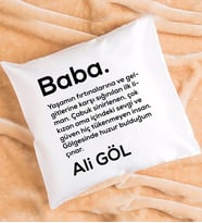 Babalar Günü Hediyesi Baba Yastık