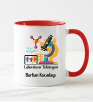 LABORATUVAR Teknisyeni Kupa Bardağı (Kırmızı)