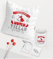 BK Gift Kişiye Özel Yılbaşı Mutlu Yıllar Temalı Beyaz Kupa Ayna Yastık Seti - 7