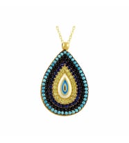 Damla Göz Kolye 3.64 Gram 14 Ayar Altın (Sarı)