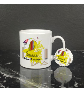 İç Mimar Kupa Bardak ve Anahtarlık Set