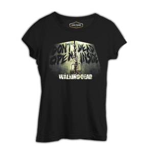Walking Dead Siyah Kadın Tshirt