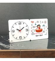 Tıbbi Sekreter Ahşap Masa Saati