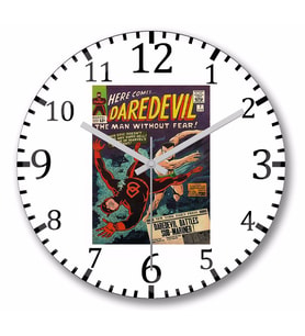 Daredevil Duvar Saati Bombeli Gercek Cam