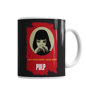 Pulp Fiction Gooddamn Mia Wallace Kupa Bardak Porselen