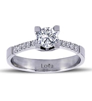 Lova Toplam 0,53 Karat Pırlanta Tektaş Yüzük - 1050093