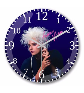 Aimee Mann  Duvar Saati Bombeli Gercek Cam