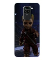 Baby Groot Tasarım Süper Şeffaf Silikon Telefon Kılıfı Xiomai Redmi Note 9