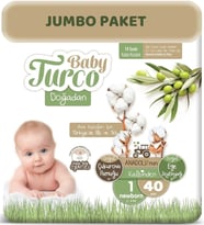 Baby Turco Bebek Bezi Doğadan Beden:1 (2-5Kg) Yeni Doğan 64 Adet Ekonomik Pk