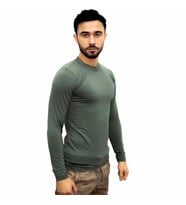 Haki Askeri Termal Microfiber Uzun Kol Tişört- Mikrofiber