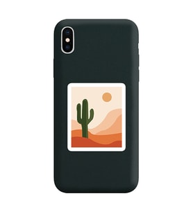 Siyah Lansman Telefon Kılıfı Iphone XS