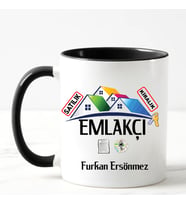 Emlakçı Kupa Bardağı Siyah