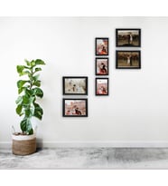 Dekoratif Palet Çoklu Çerçeve Fotoğraflı (model 4) (Siyah)
