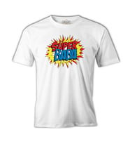 Süper Baba Beyaz Erkek Tshirt