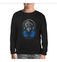 Mortal Combat - Sub Zero Siyah Çocuk Sweatshirt